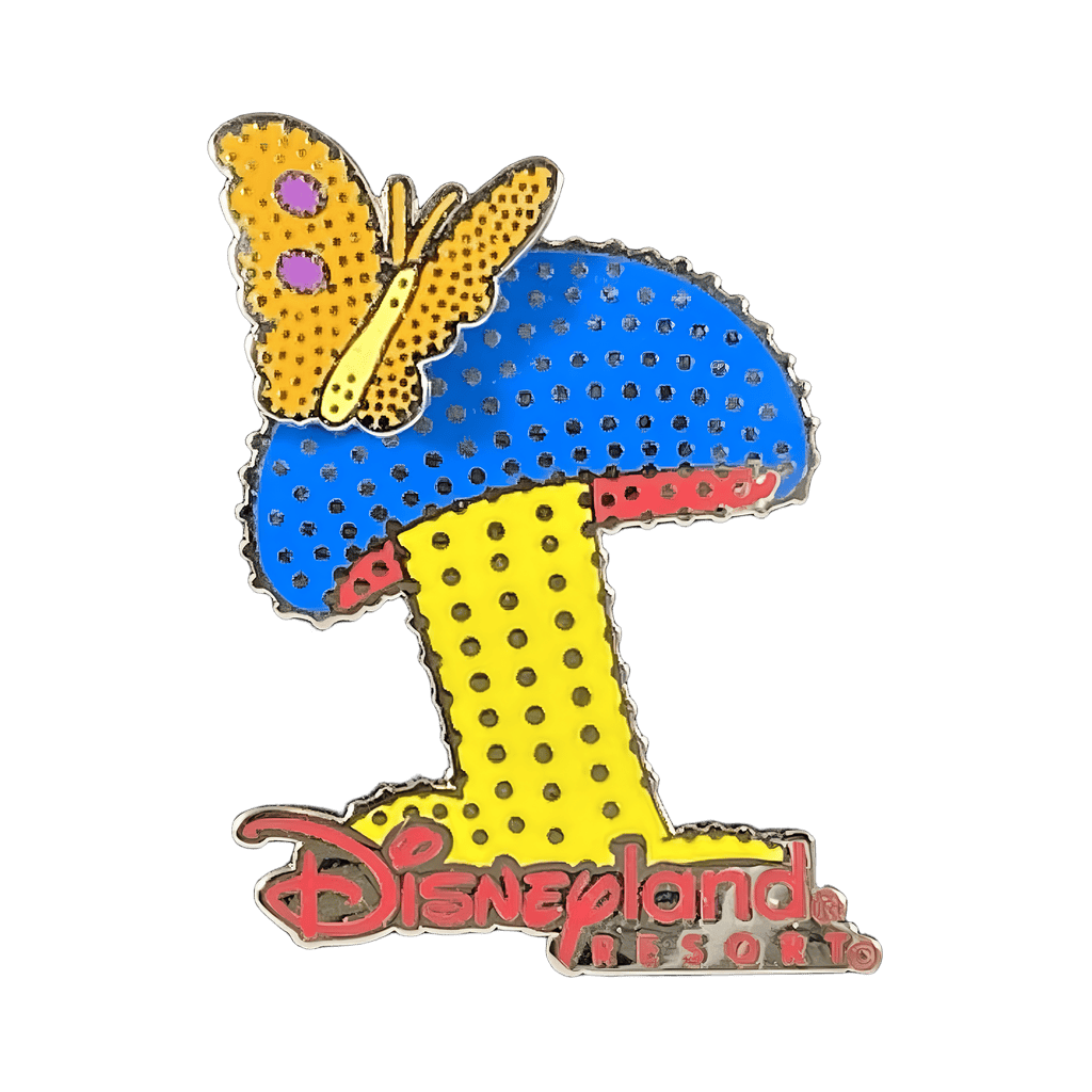 Mushroom and Butterfly Disney pin