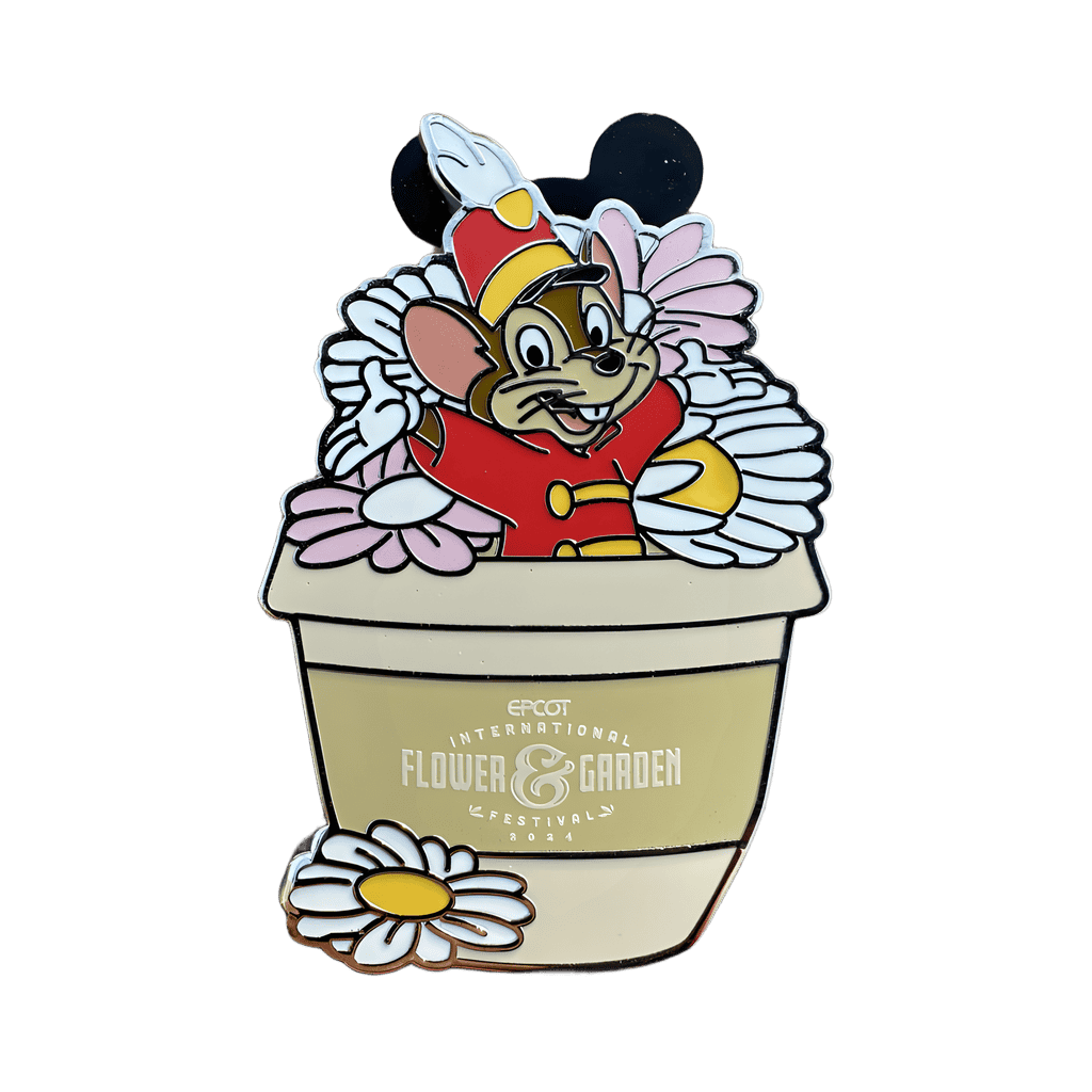 Timothy Mouse in Flower Pot Disney pin