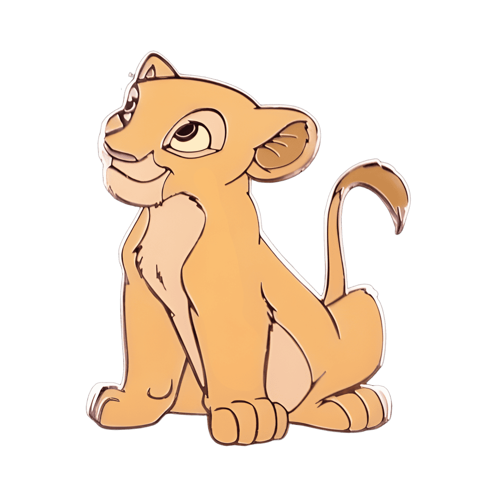 Young Nala Sitting Facing Left Disney pin