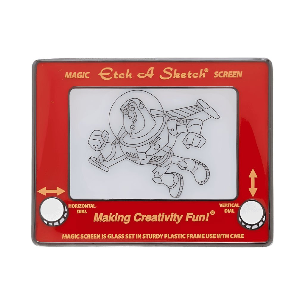 Etch-A-Sketch and Buzz Lightyear Disney pin