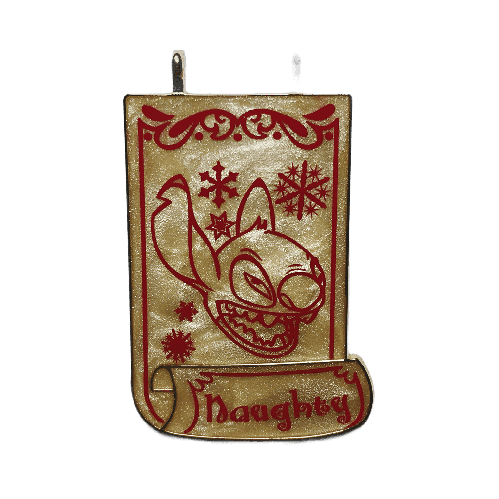 WDW/DLR - Santa Mickey's Naughty & Nice List Set - Stitch Disney pin