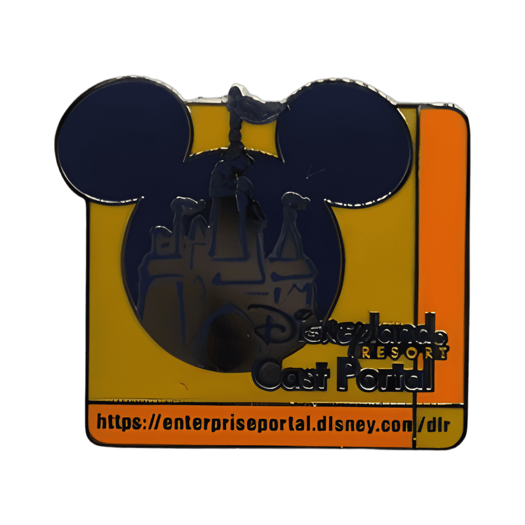 Orange and Purple Mickey Icon - Disneyland Resort Cast Portal Disney pin