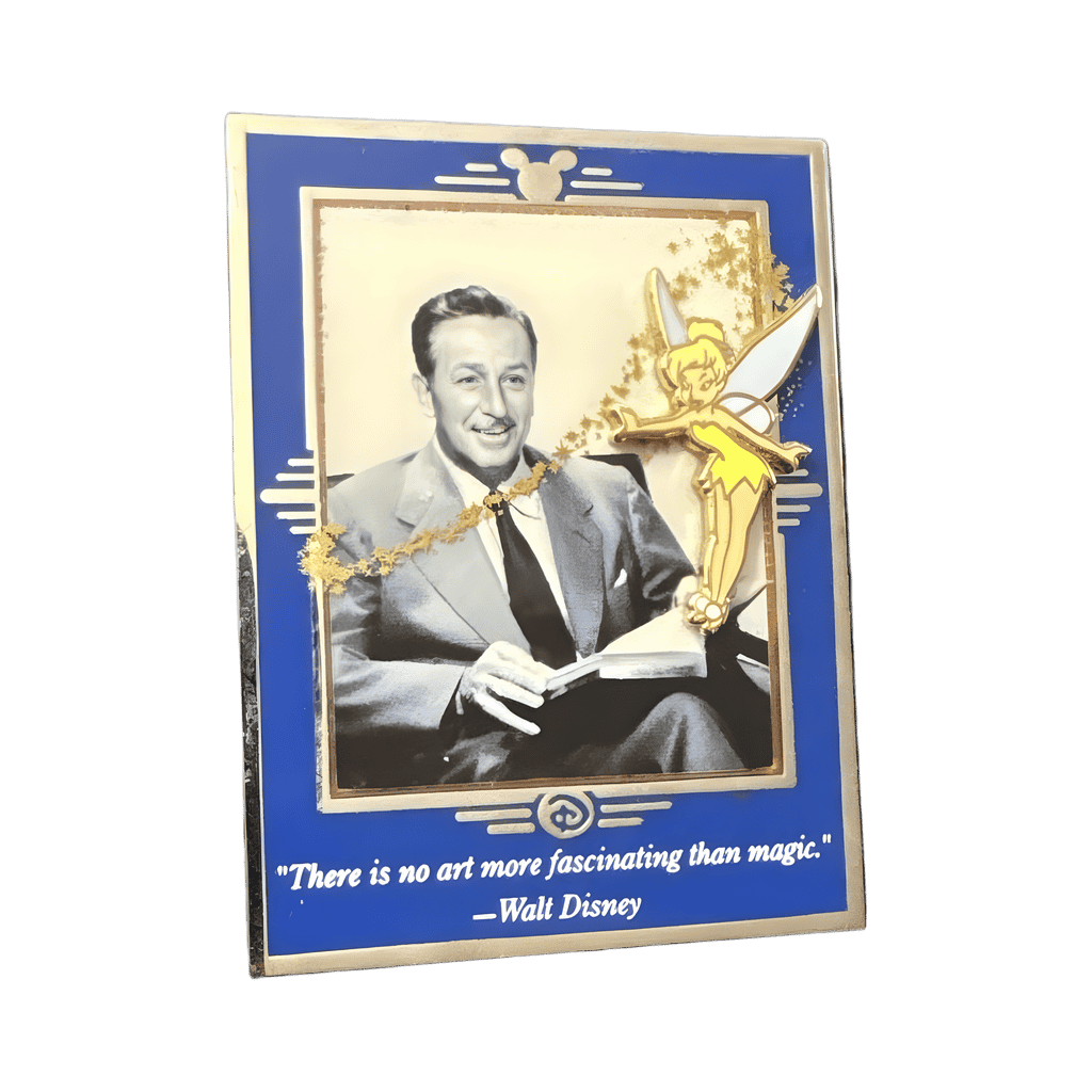 Walt Disney Framed w/Tinker Bell - Blue Frame Disney pin