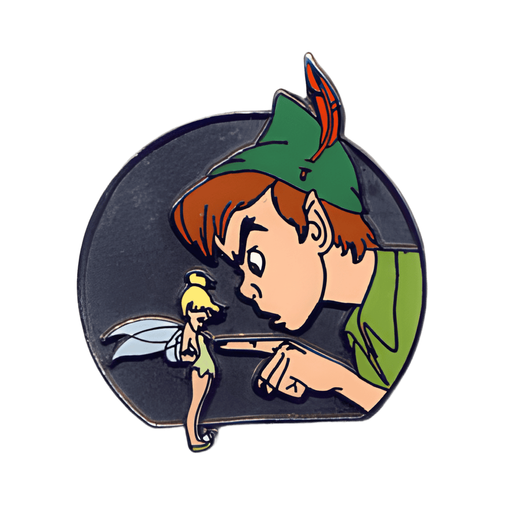 Peter Pan scolding Tinker Bell Disney pin