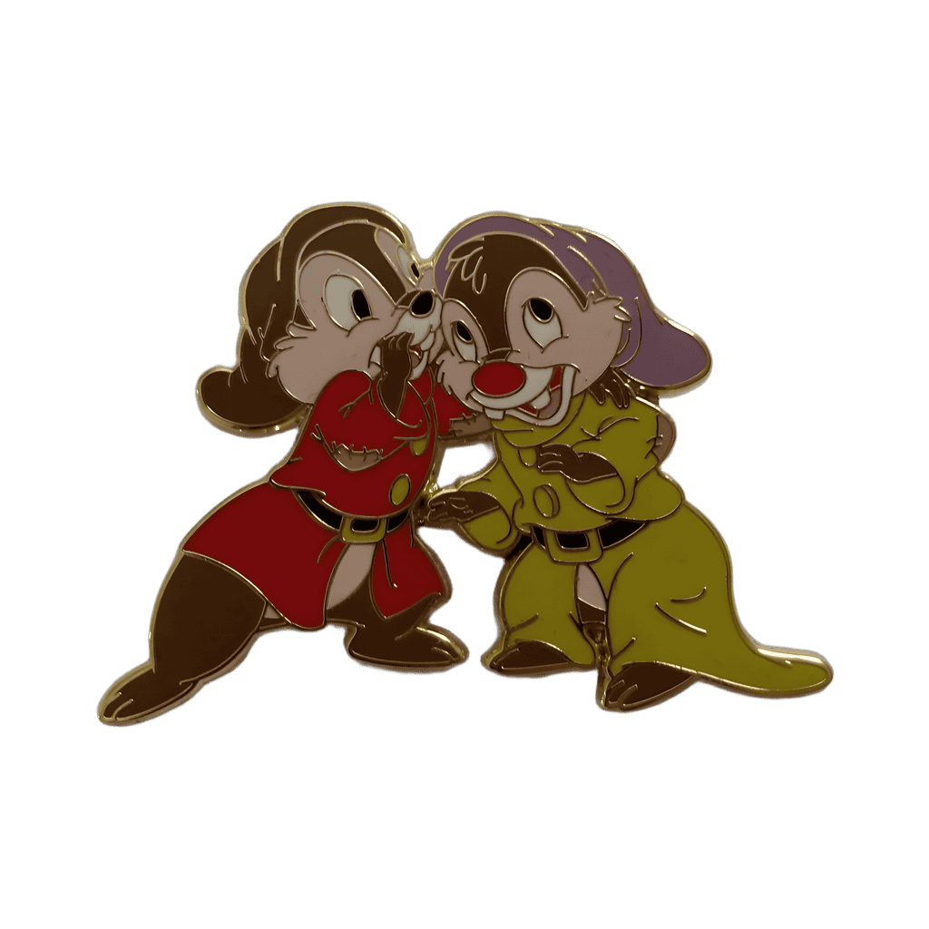Chip & Dale as Grumpy and Dopey Disney pin