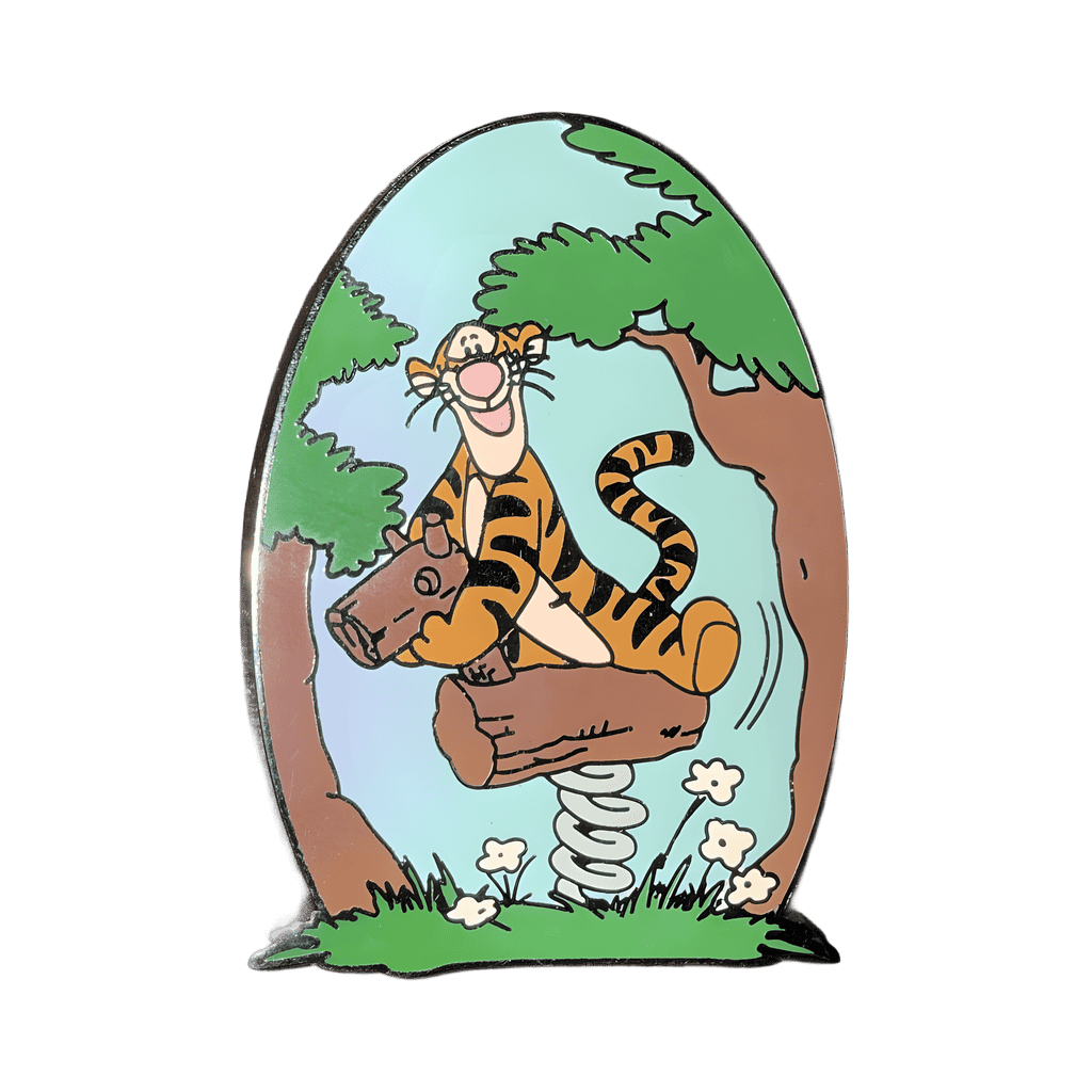 Tigger on a Wooden Rocking Horse Disney pin