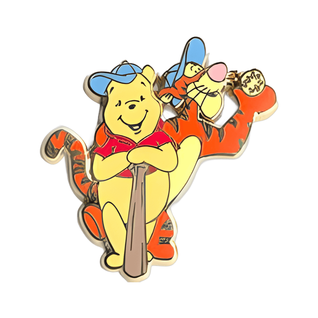 Winnie the Pooh and Tigger Playing Baseball Disney pin