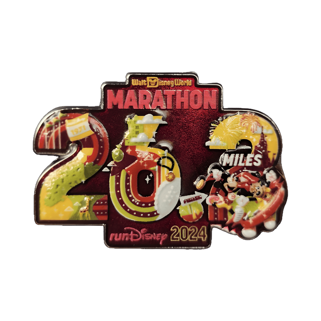 26.2 Miles - Sculpted Mickey and Minnie Disney pin