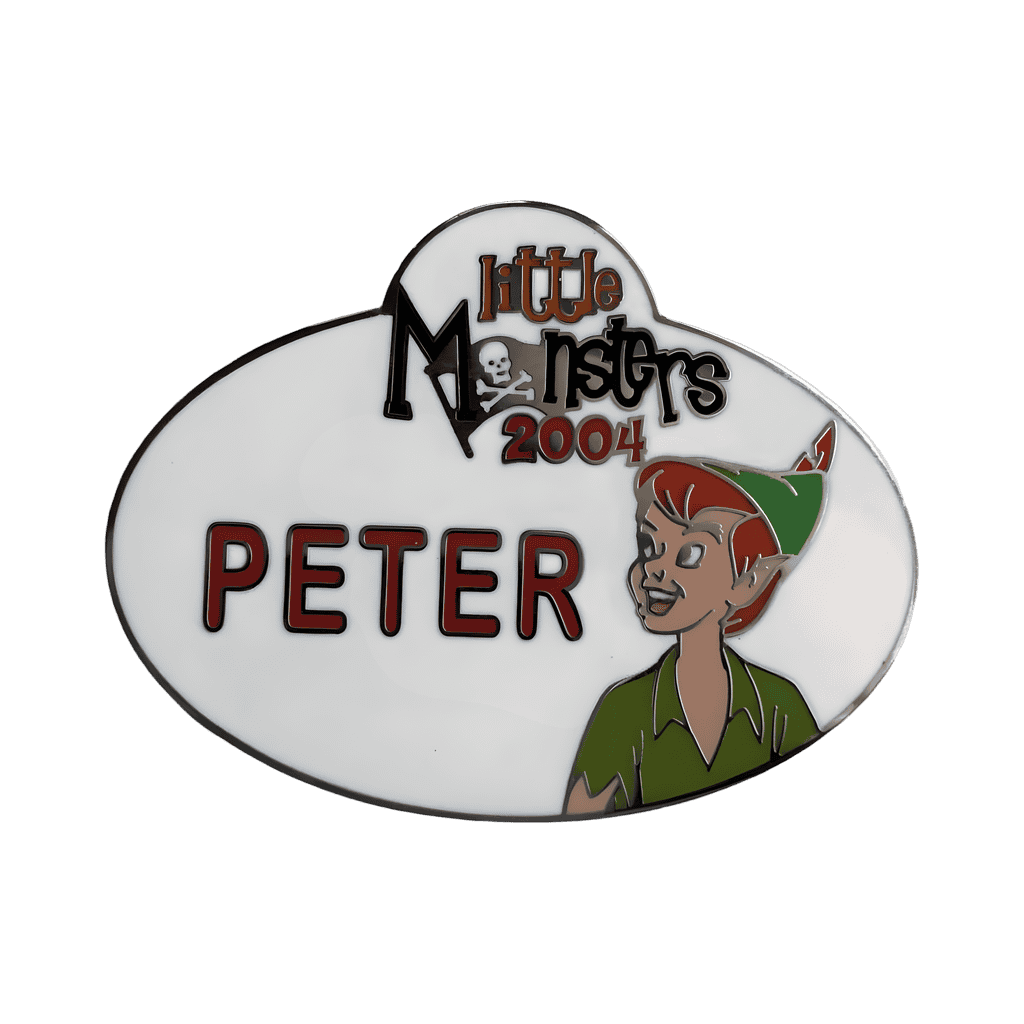 Peter Name Tag Disney pin