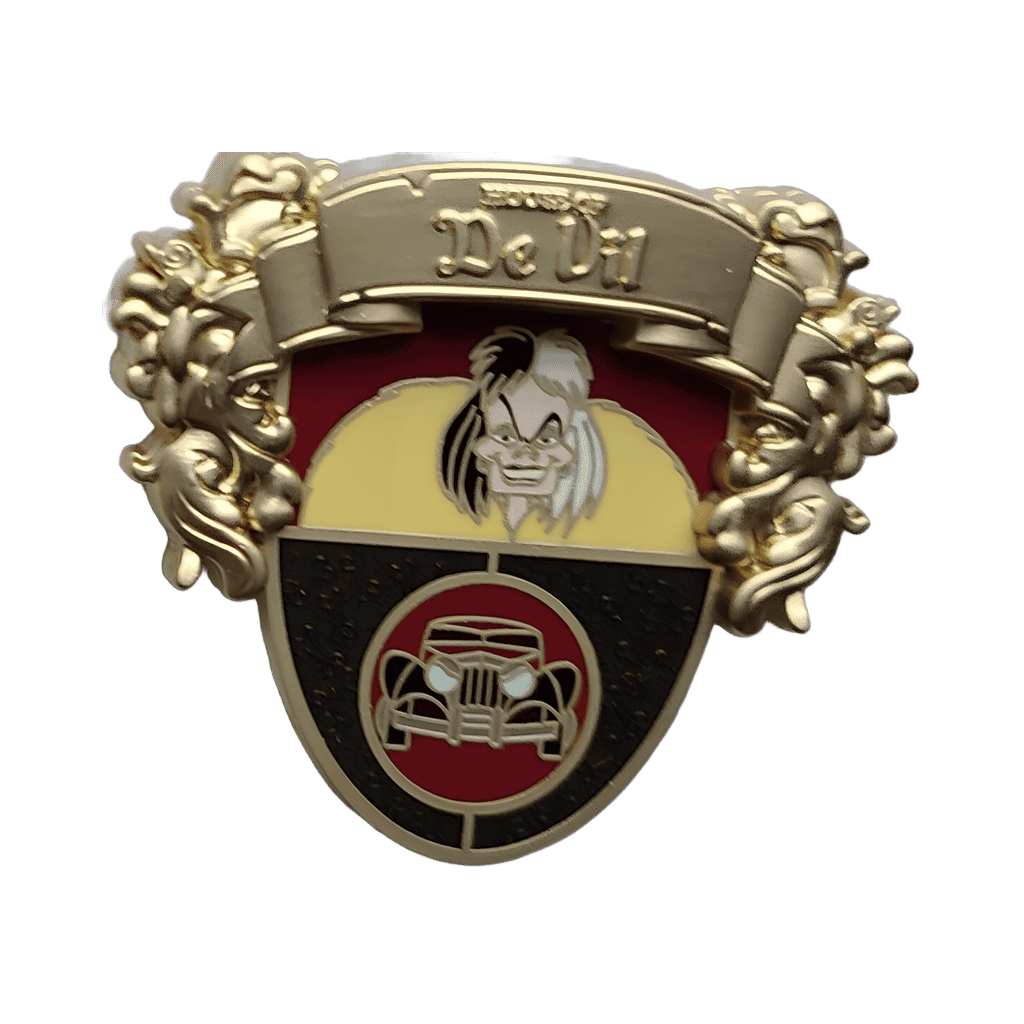 House of De Vil Crest Disney pin