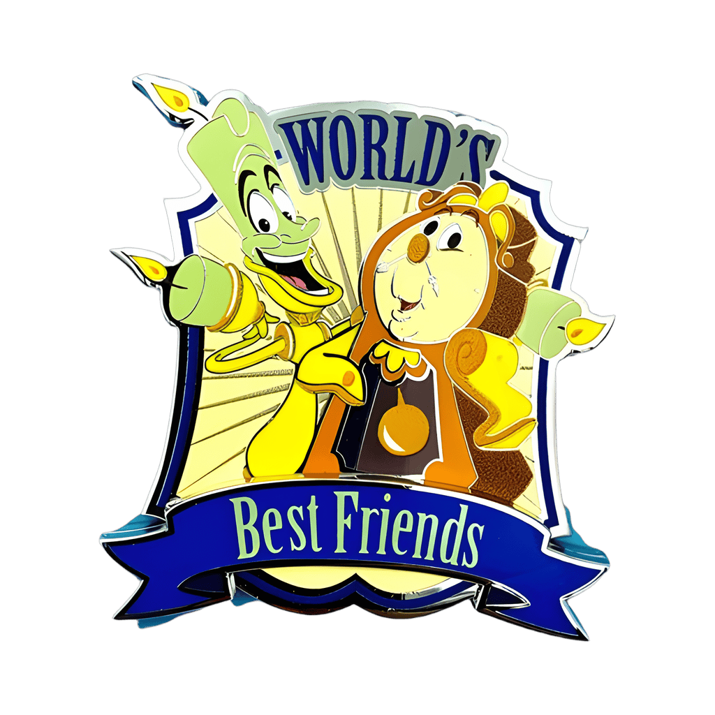 Lumière and Cogsworth Disney pin