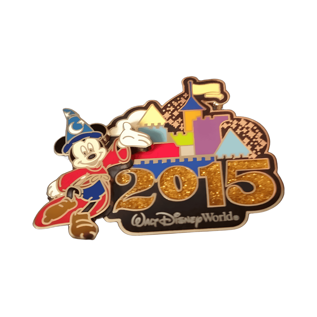 2015 Dated Logo with Sorceror Mickey Disney pin