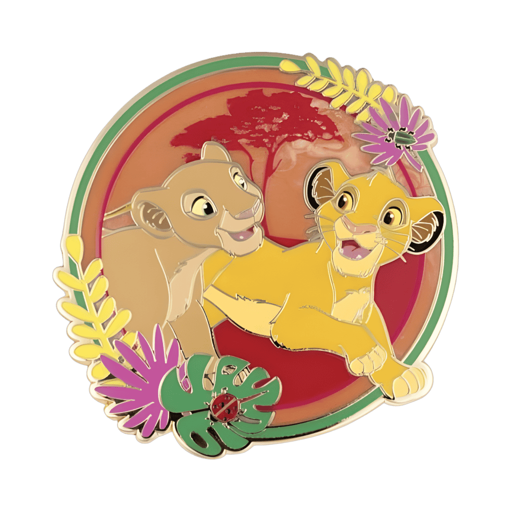 Young Simba and Nala Disney pin