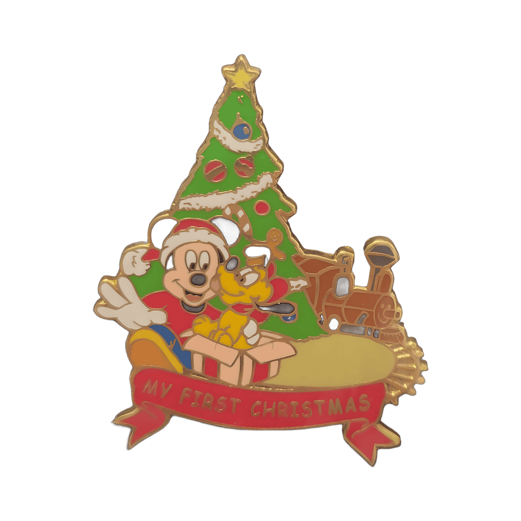 My First Christmas Mickey with Pluto Disney pin