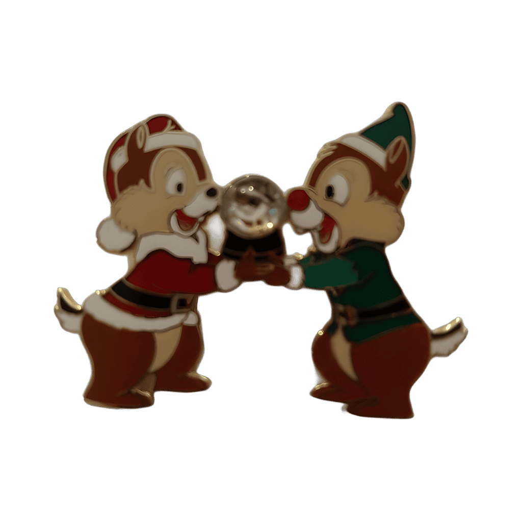 Chip and Dale - Holiday Attire with Snowglobe Disney pin