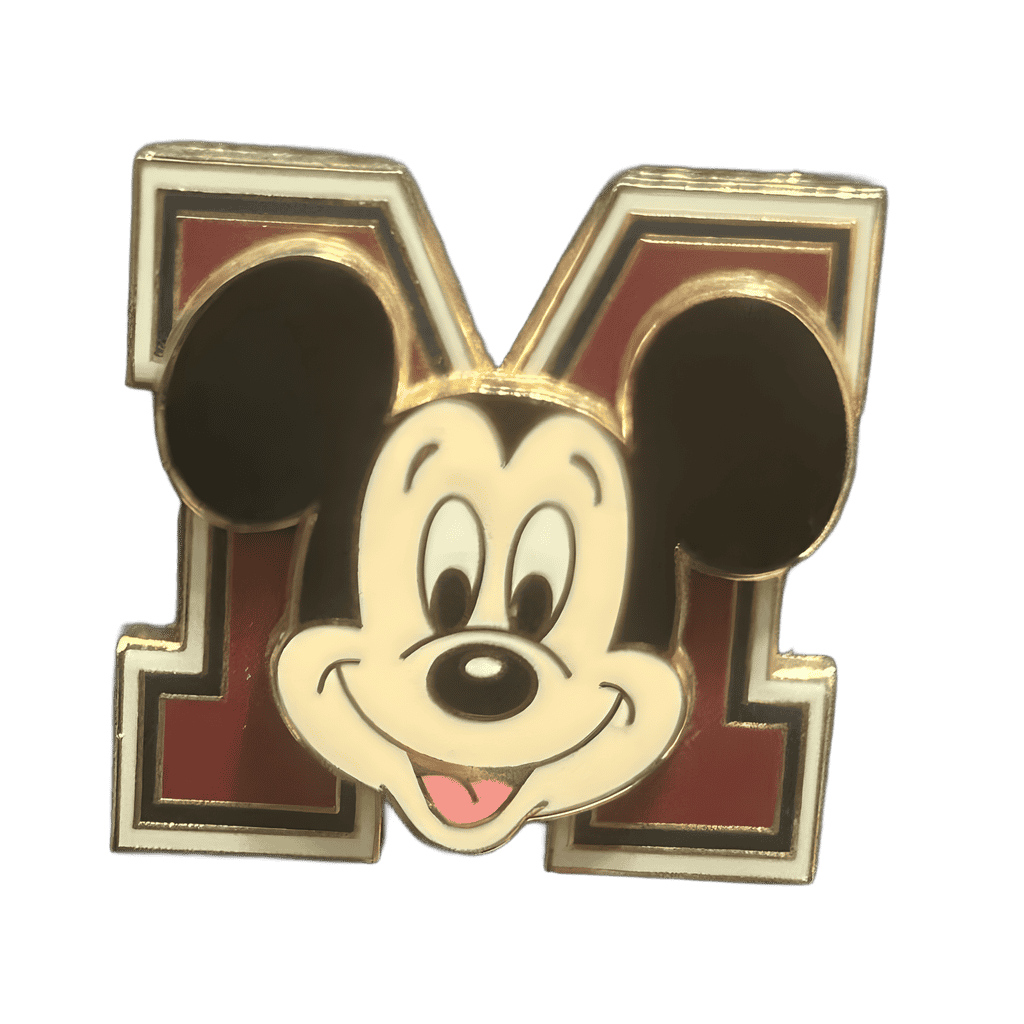 Mickey Red M Disney pin