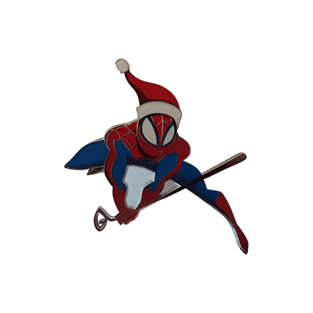 Spider-Man with Santa hat Disney pin