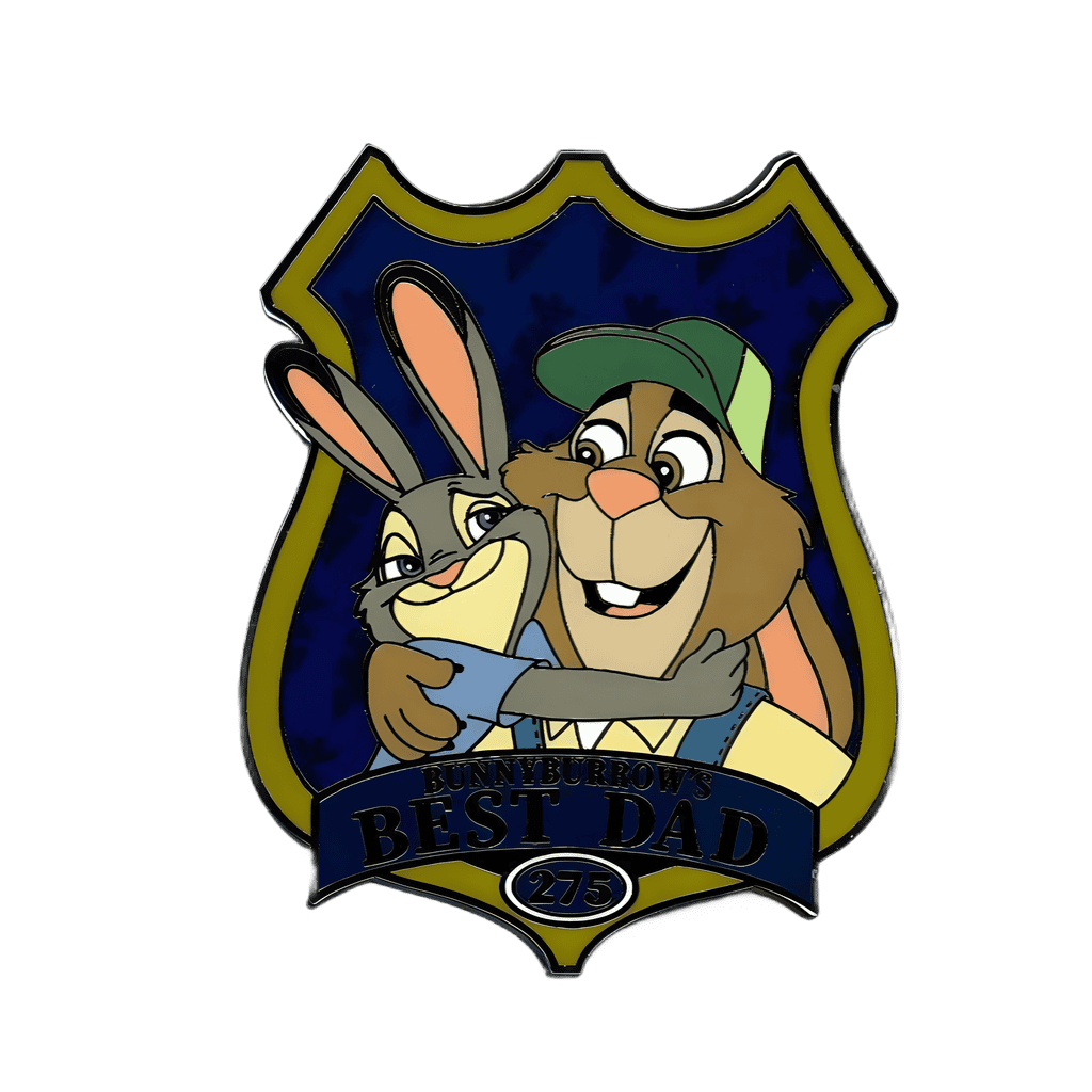 2021 - Bunnyburrow's Best Dad - Judy and Stu Hopps Disney pin