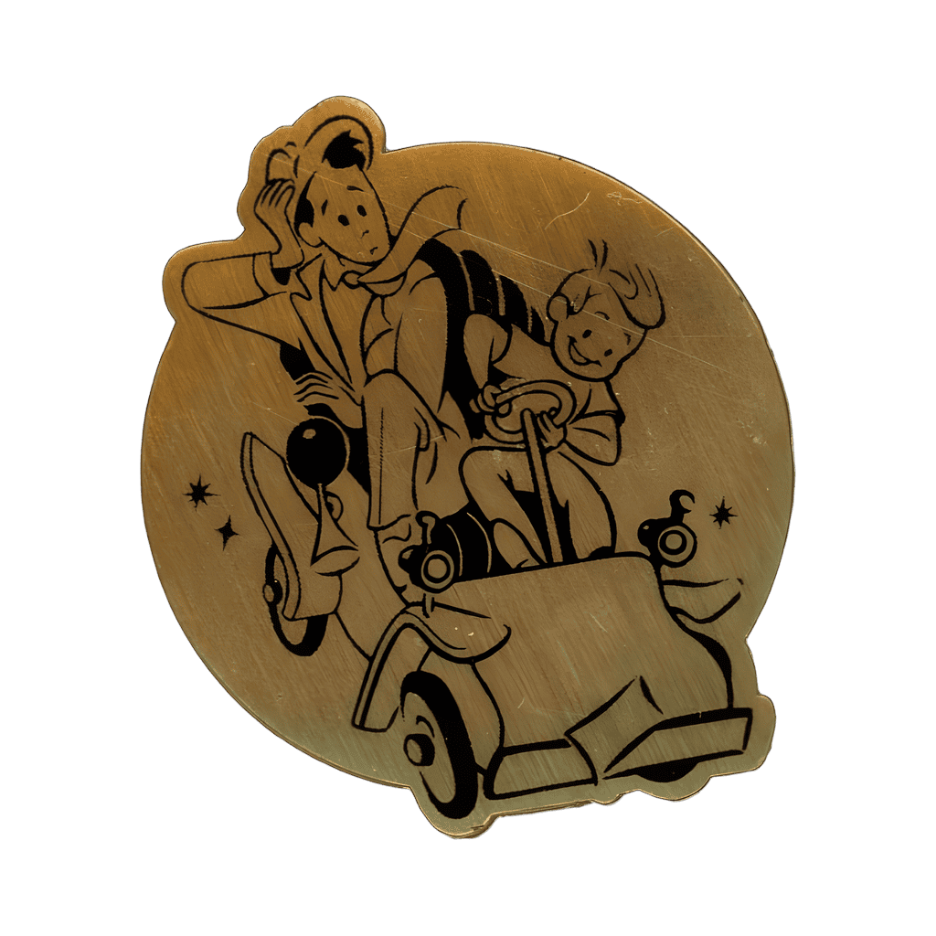 Family on Mr. Toad Disney pin