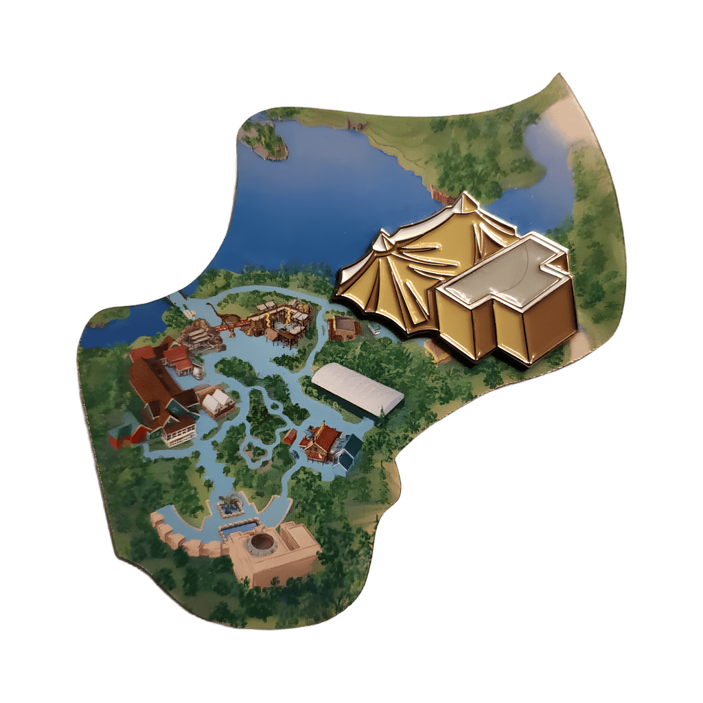 #8 - Animal Kingdom Map - DinoLand U.S.A. Disney pin