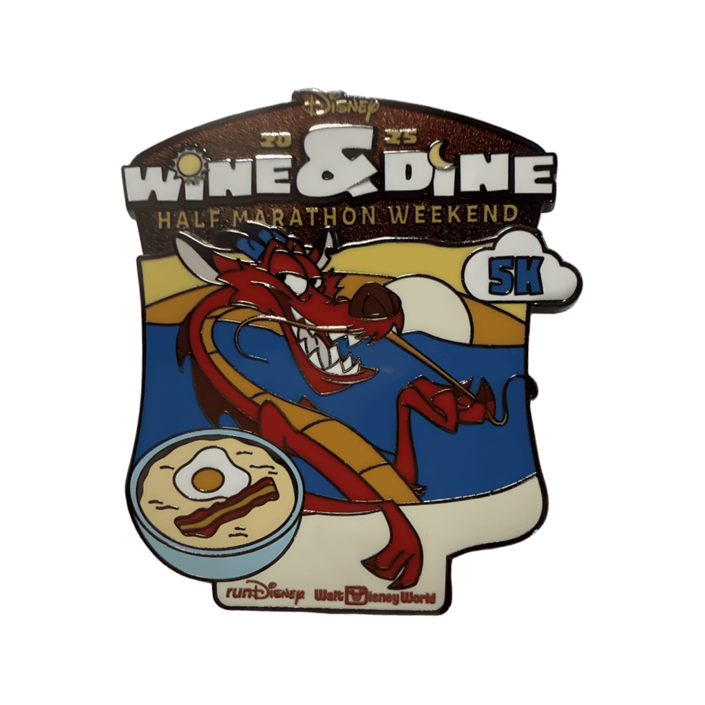 Mushu Wine and Dine Half Marathon Weekend Disney pin