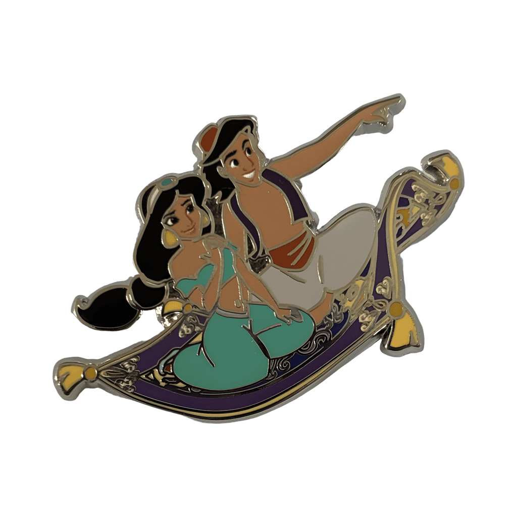 Aladdin and Jasmine on Carpet Disney pin