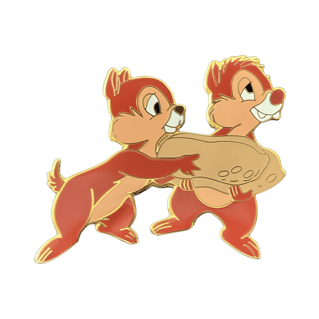 Chip and Dale Carrying a Peanut Disney pin