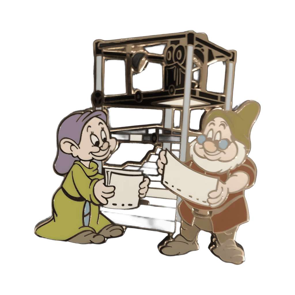 Dopey & Doc Multi-plane Camera Disney pin