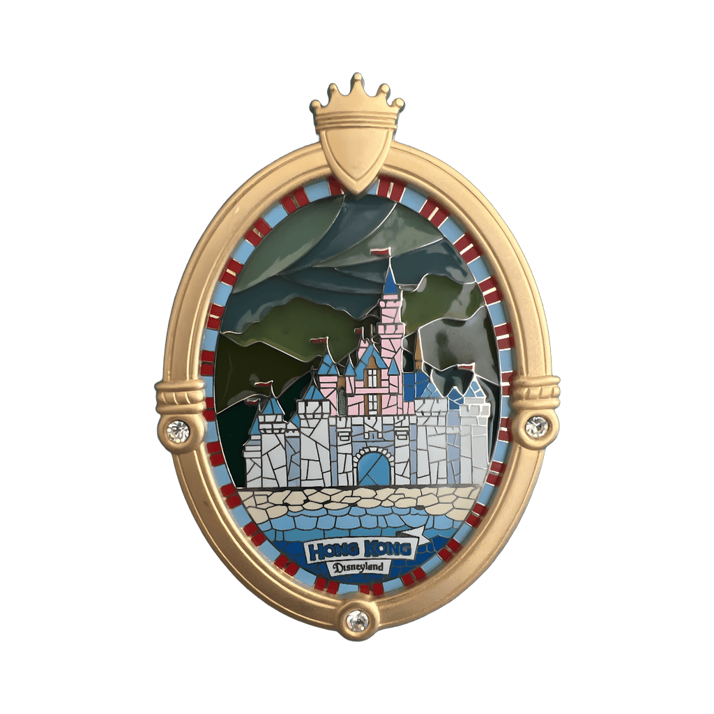Stained Glass Hong Kong Castle Disney pin