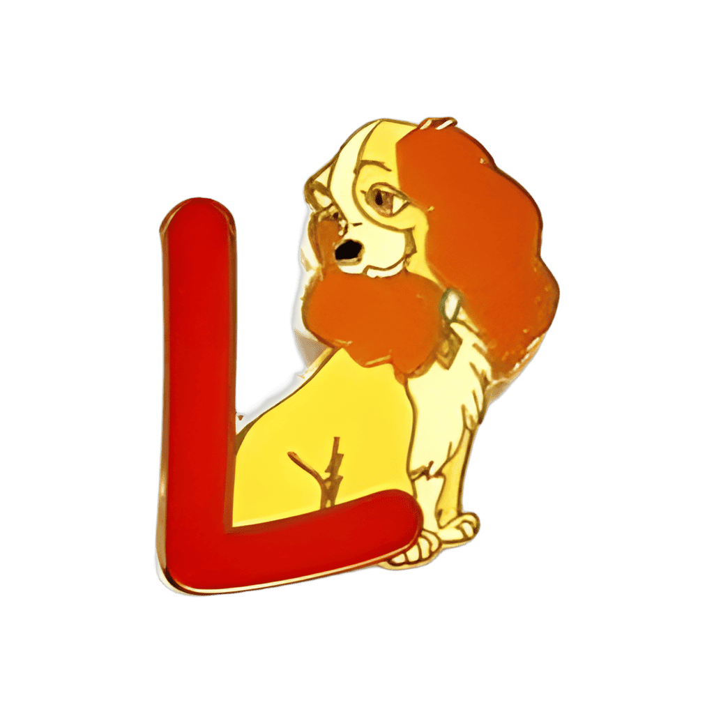 L is for Lady Disney pin