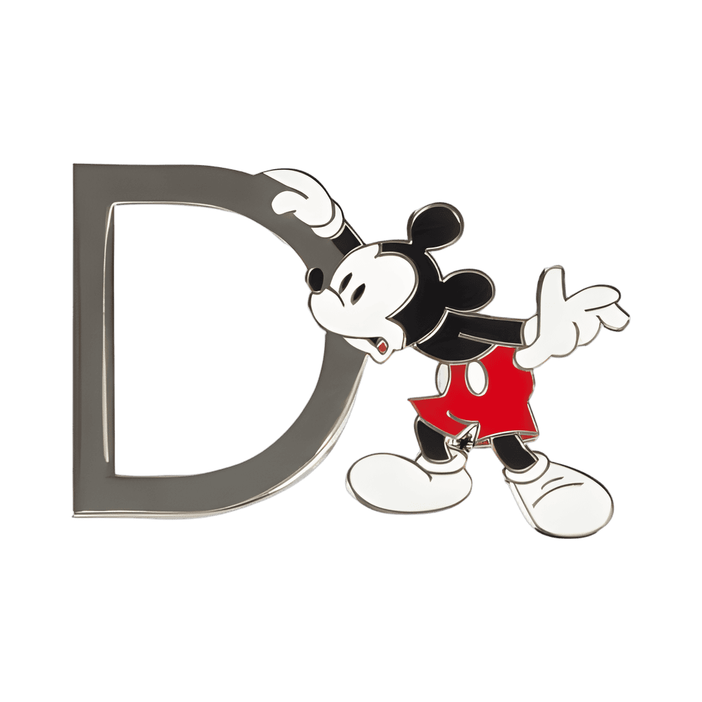 Mickey Mouse ‘D’ Letter Pin Disney pin