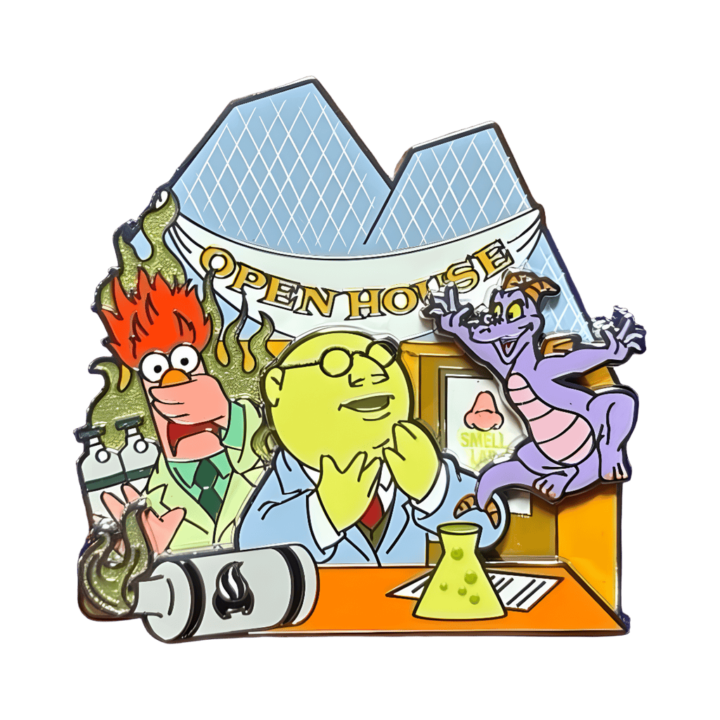 Dr. Bunsen Honeydew and Beaker with Figment Disney pin