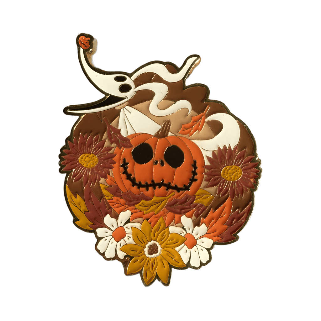 Nightmare Before Christmas Zero Autumn Floral Disney pin