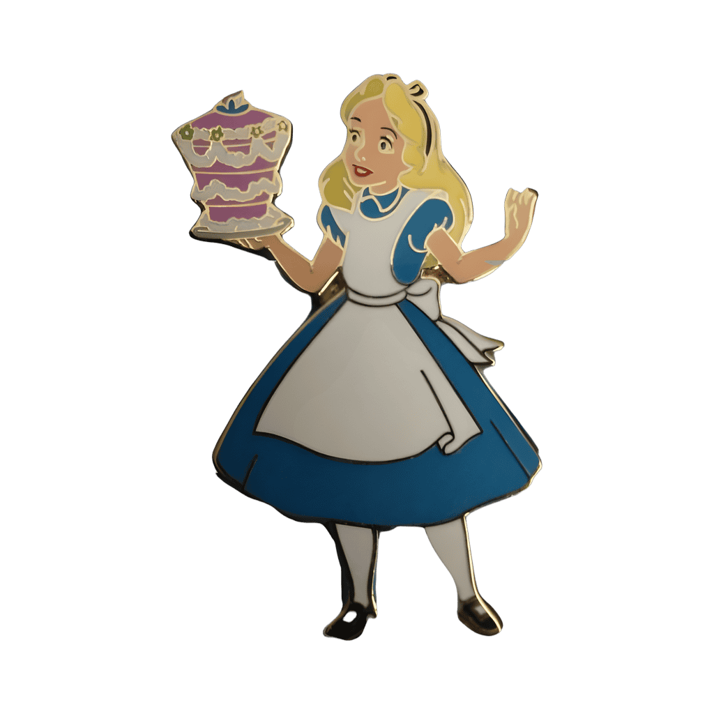 Alice with Cake OE Disney pin
