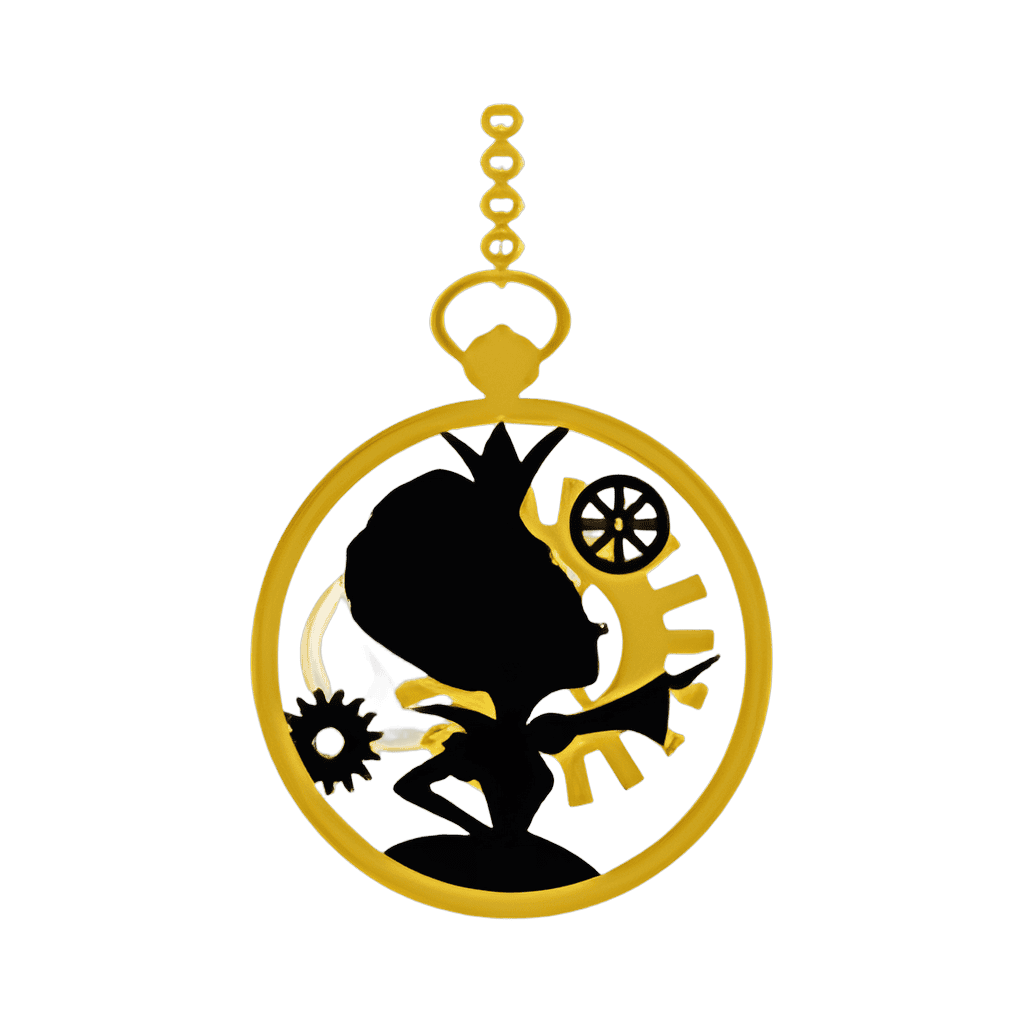 Red Queen Pocket Watch Disney pin