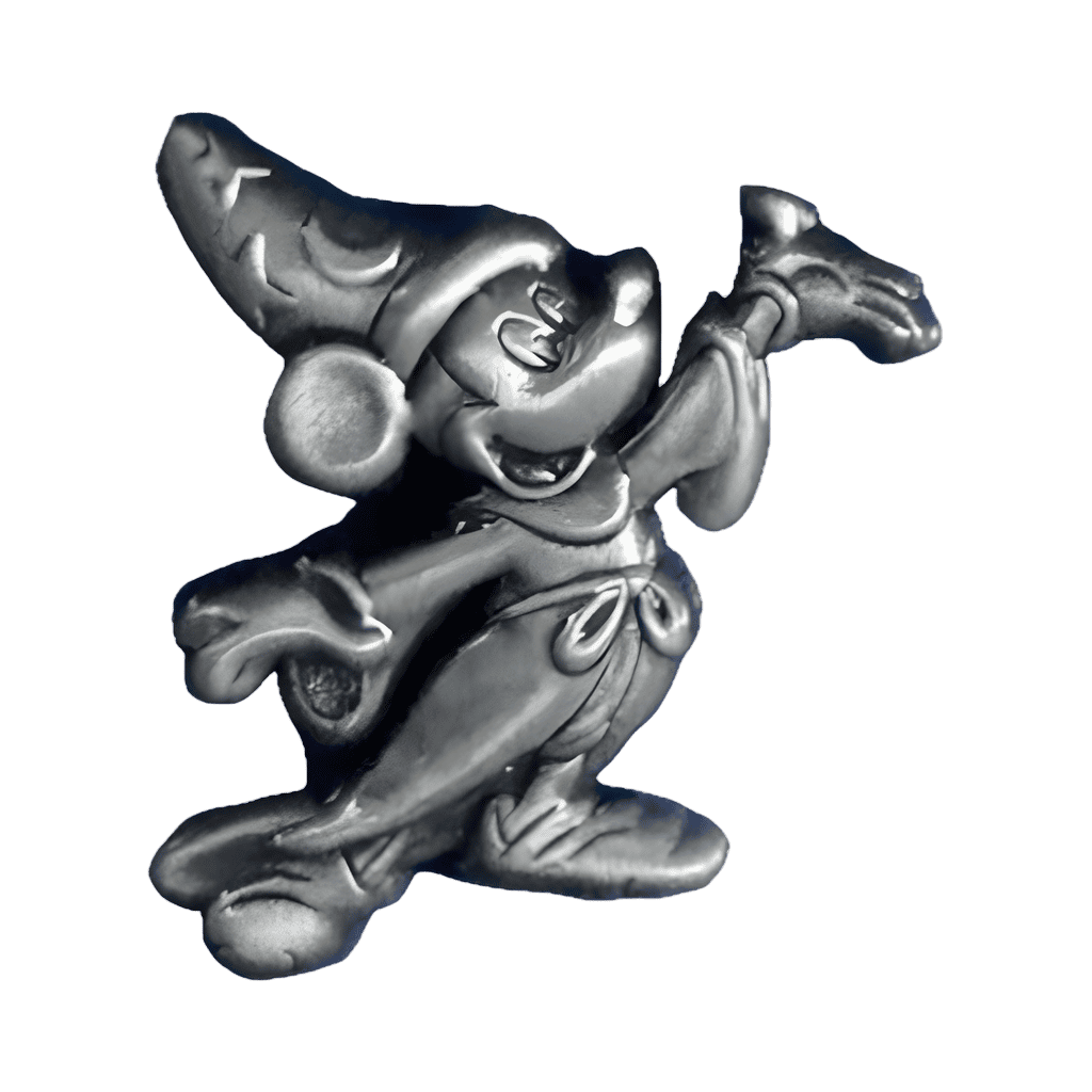 Antique Silver Sorcerer Mickey Disney pin