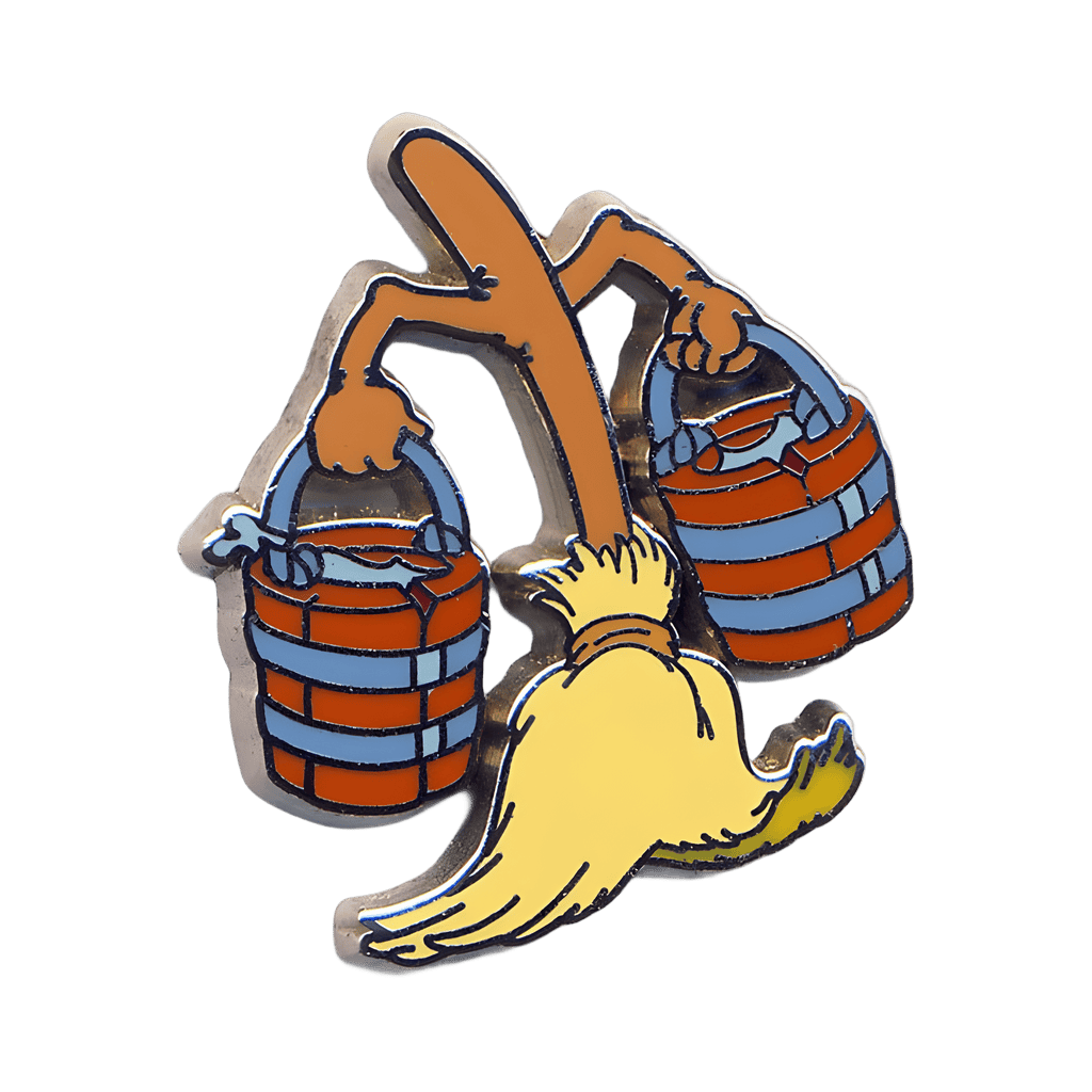 The Sorcerer's Apprentice - Broom Carrying Water Buckets to the Right Disney pin