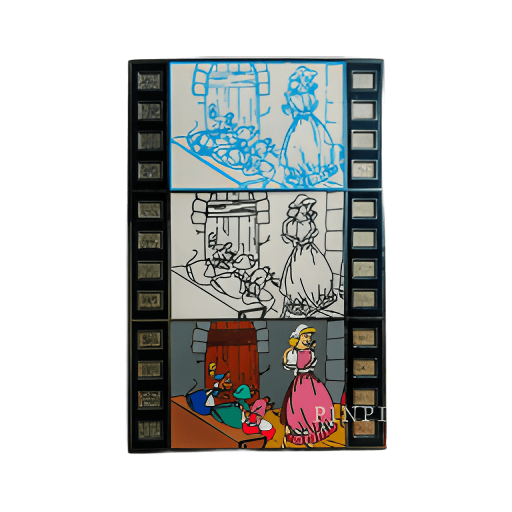 Cinderella and Mice - Film - Animation Disney pin
