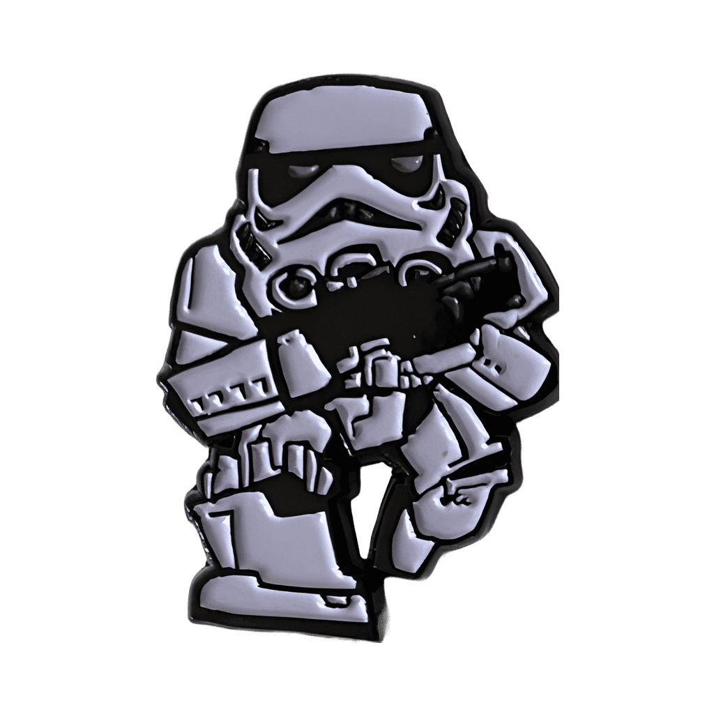Stormtrooper with blaster Disney pin