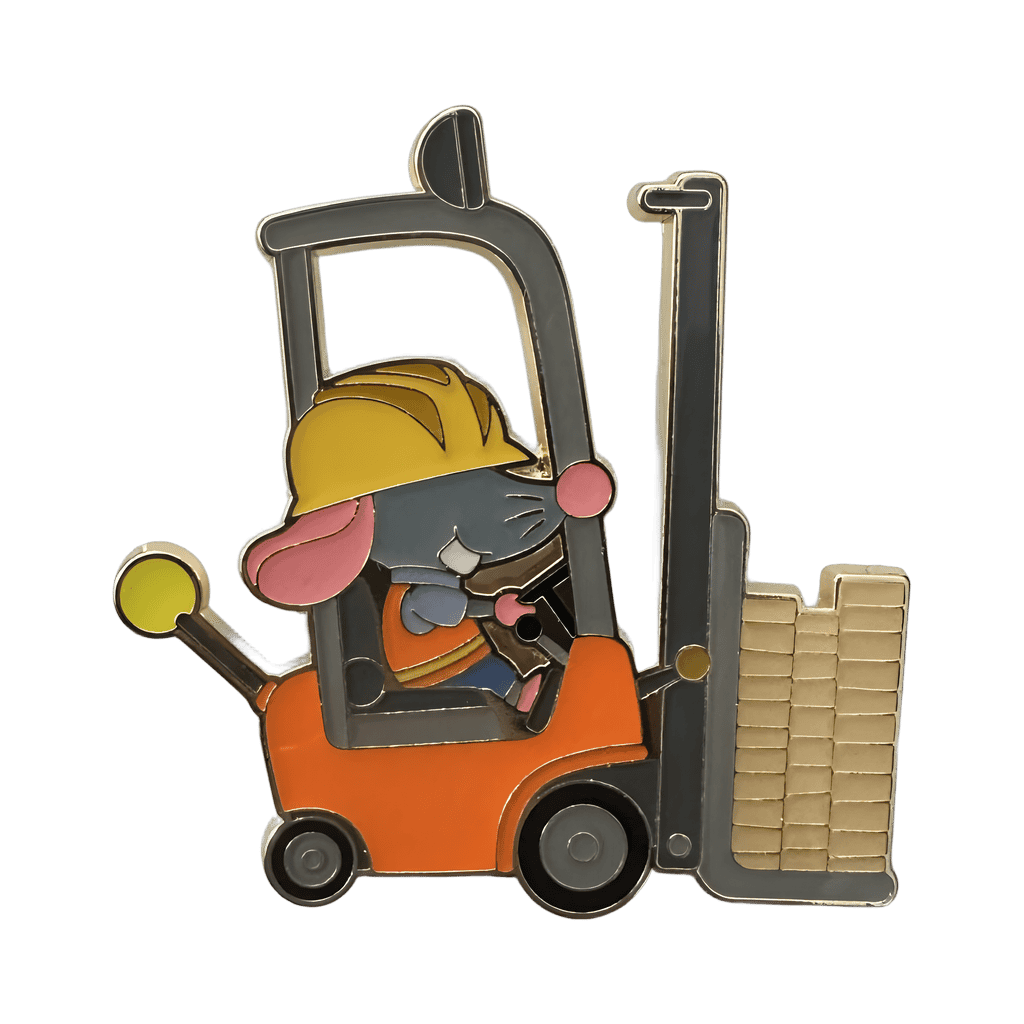 Zootopia Mouse with Forklift of Red Wood Disney pin