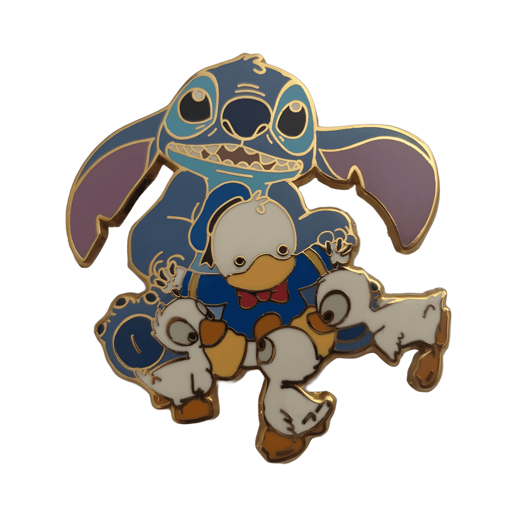 Stitch with Donald Duck Doll Disney pin