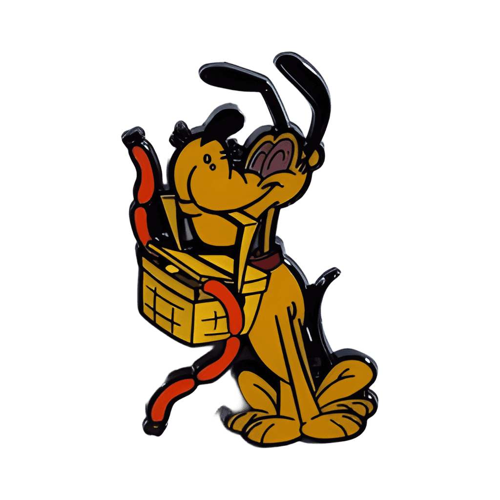 Pluto With a Basket in His Mouth Disney pin