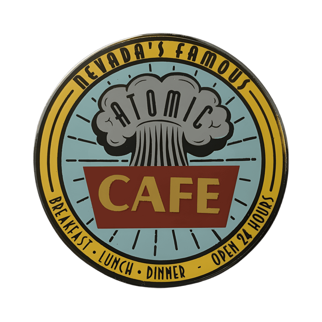 Jock Lindsey's Hangar Bar Coasters Set #1 — Nevada's Famous Atomic Cafe Disney pin