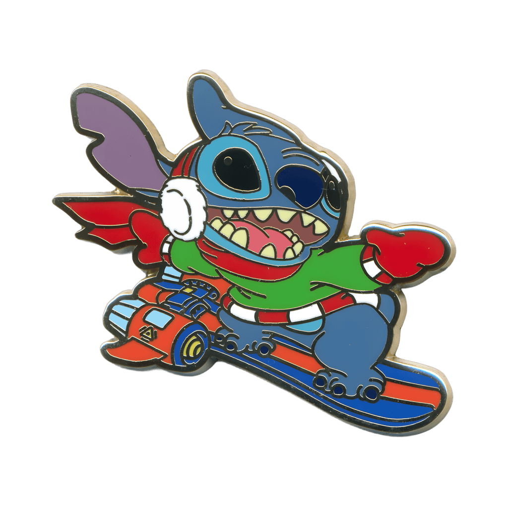 Snowboard Stitch Disney pin