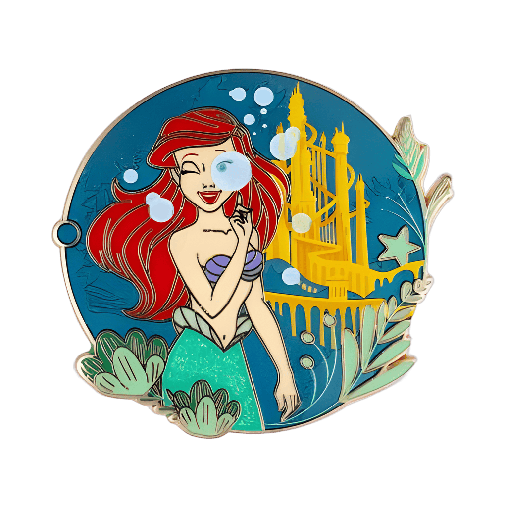 Ariel Life is the Bubbles Disney pin