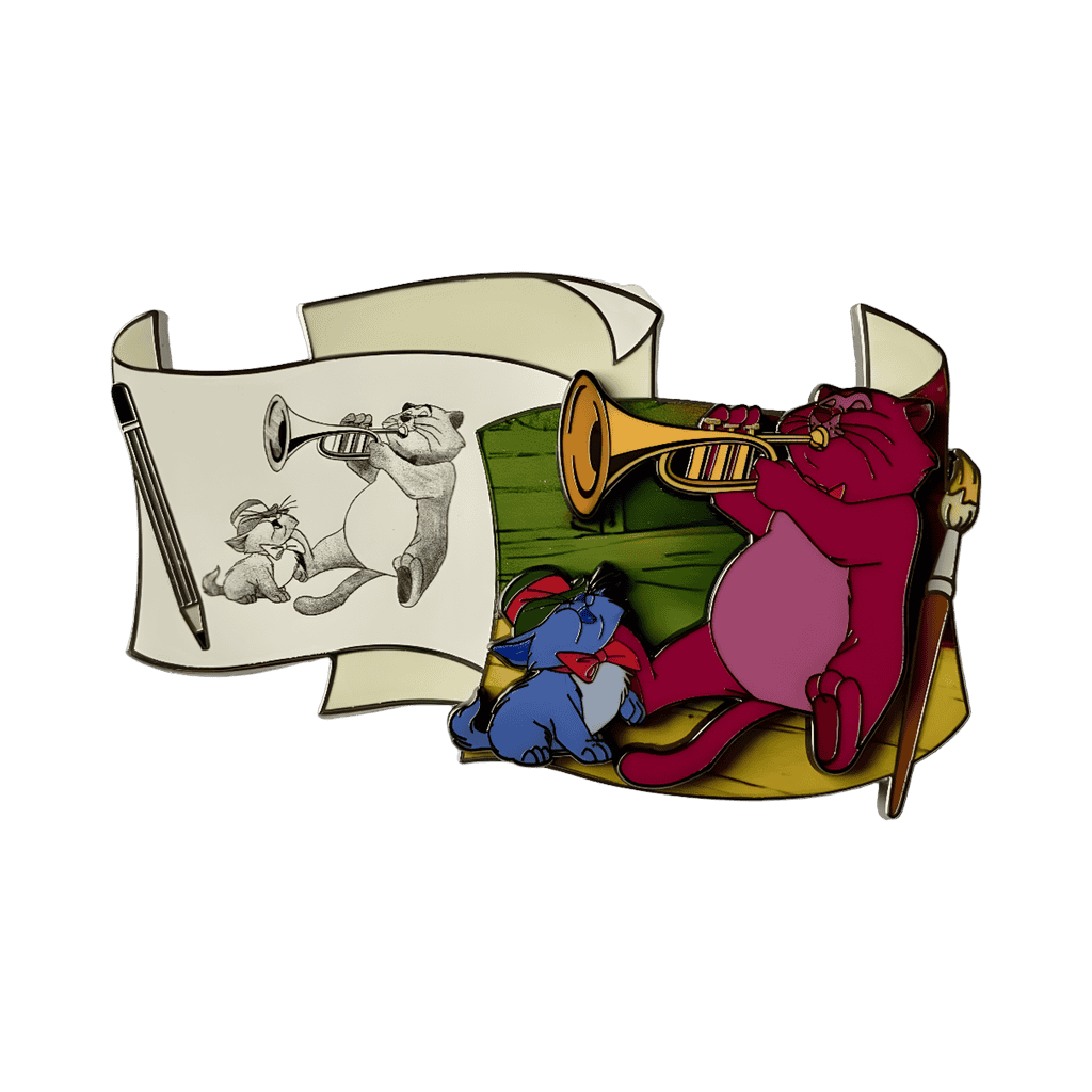 Berlioz and Scat Cat Disney pin