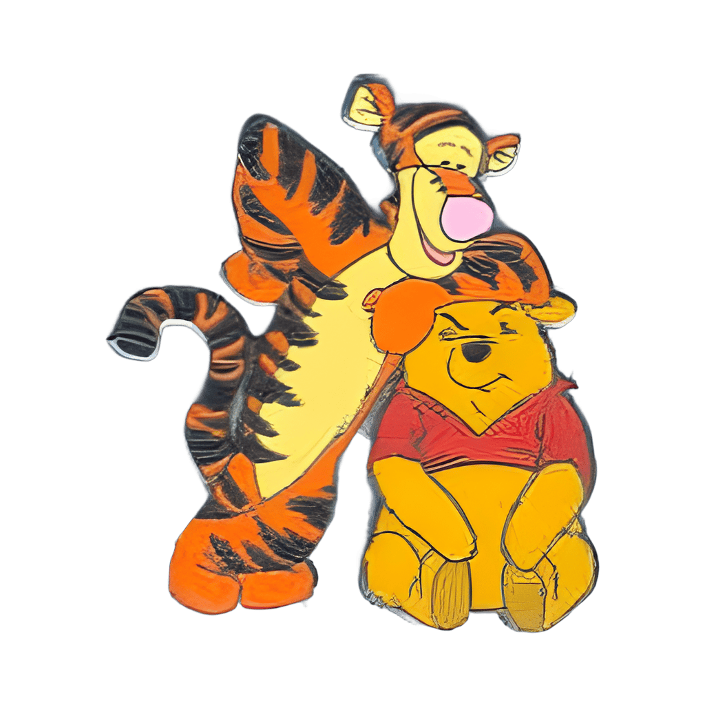 Tigger Leaning On Winnie the Pooh Disney pin