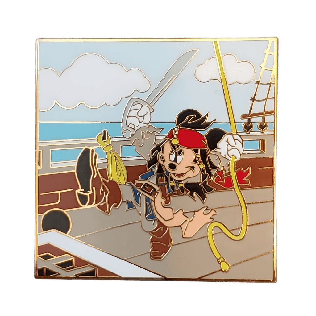 Mickey as Jack Sparrow Disney pin