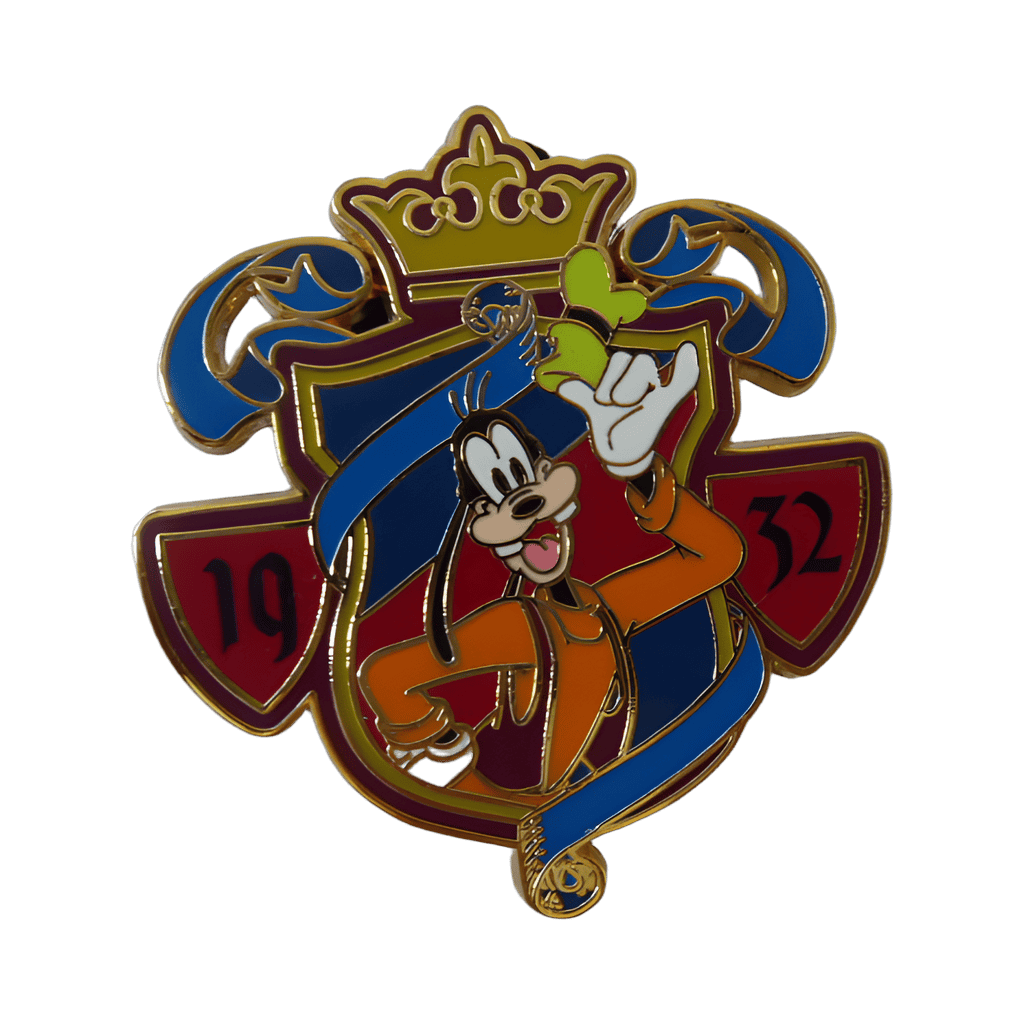 Goofy 1932 crown Disney pin
