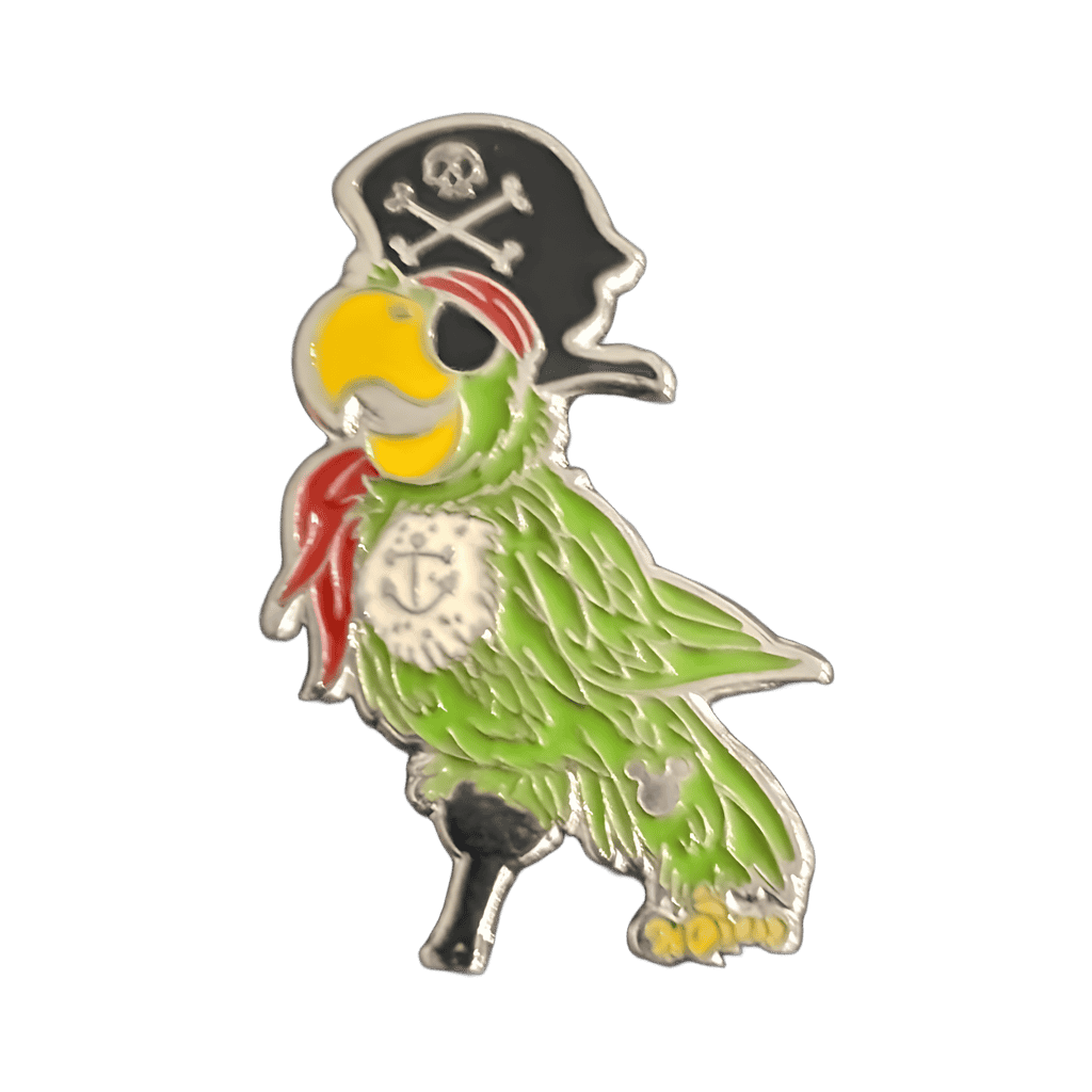 Green Pegleg Parrot Disney pin